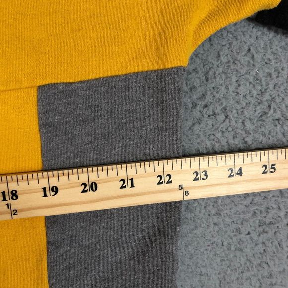 Victorias Secret PINK Sweater Womens Large Gray Mock Neck Pullover 1/4‎ Zip Logo - Picture 10 of 11